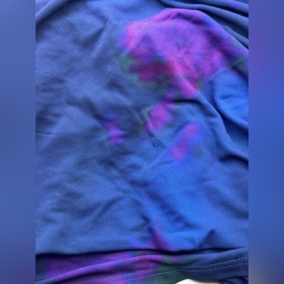 🆕 RAT & BOA 🧿 NWOT Volana Blue and Purple Floral Printed Cowl Neck Mini, Sz XL - Picture 14 of 15